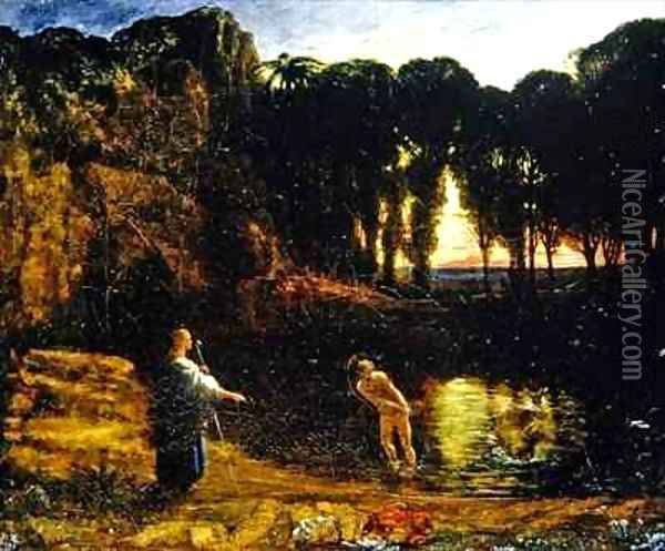 Tobias and the Fish 2 Oil Painting - Francis Danby