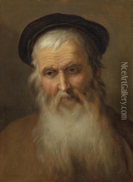 Portrait Of An Elderly Man Oil Painting - Abraham Bloemaert