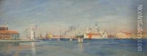 Venise Oil Painting - Gaston-Marie-Anatole Roullet