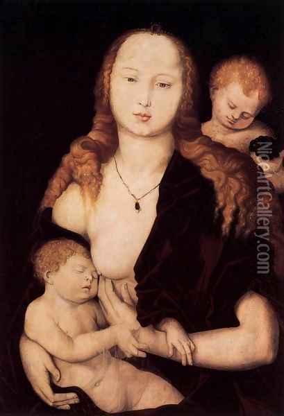 Virgin and Child Oil Painting - Hans Baldung Grien
