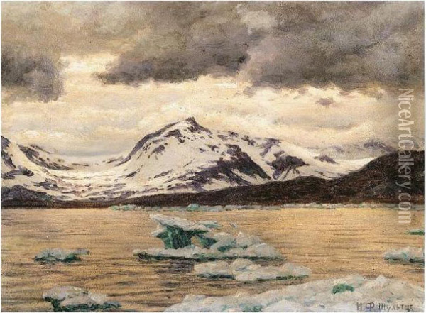 View Of Spitzbergen Oil Painting - Ivan Fedorovich Choultse