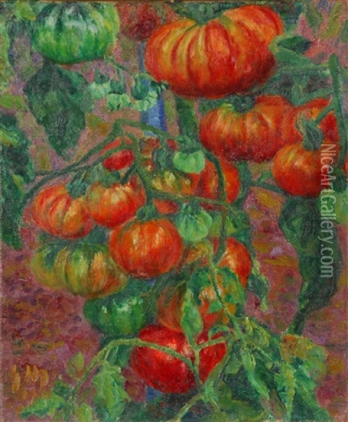 Tomates Oil Painting - George Morren
