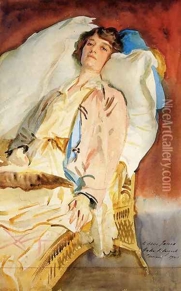 Alice Runnels James (Mrs. William James) Oil Painting - John Singer Sargent
