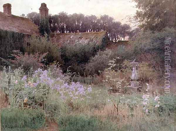 Where the Forgotten Garden Lies Asleep Oil Painting - Georgina M. de l' Aubiniere