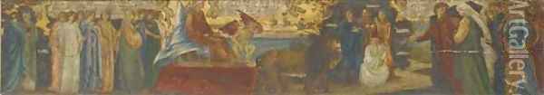 Thr Triumph of Love Oil Painting - Dante Gabriel Rossetti