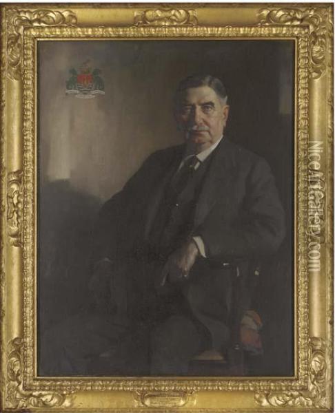Portrait Of Sir William Hannay Raeburn Oil Painting - James Bell Anderson