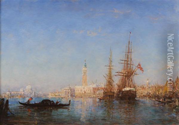 Flotte Dans Le Bassin De Saint-marc Oil Painting - Felix Ziem