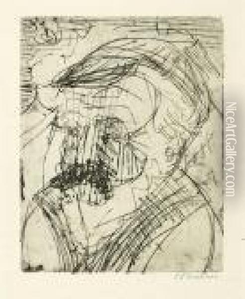 Alter Bauer (prader) Oil Painting - Ernst Ludwig Kirchner
