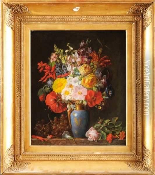 Bouquet De Fleurs Oil Painting - Jean Francois Garneray