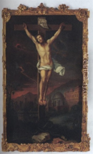 Kruzifix Oil Painting - Dominik Spaeni