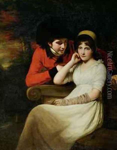 Courtship in the Park 1797 Oil Painting - John Opie