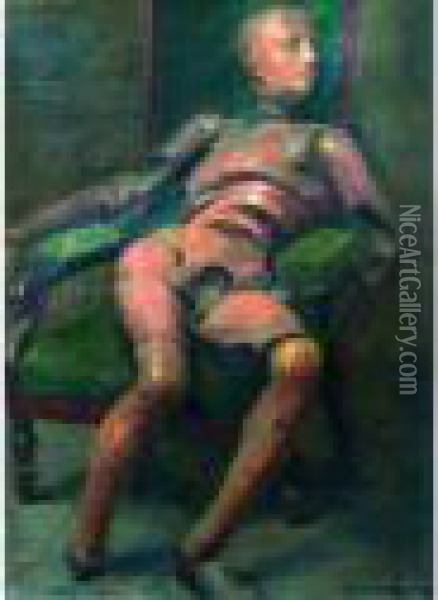 Le Mannequin Articule. Oil Painting - France Leplat