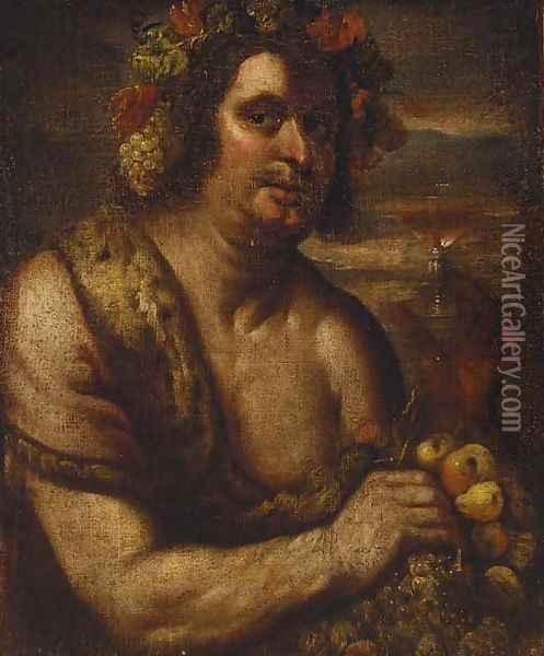 Bacchus Oil Painting - Johann Karl Loth