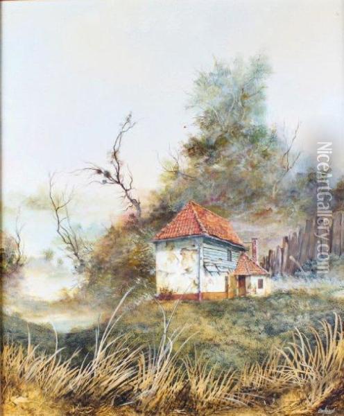 La Maison Abandonnee Oil Painting - J. Defaux
