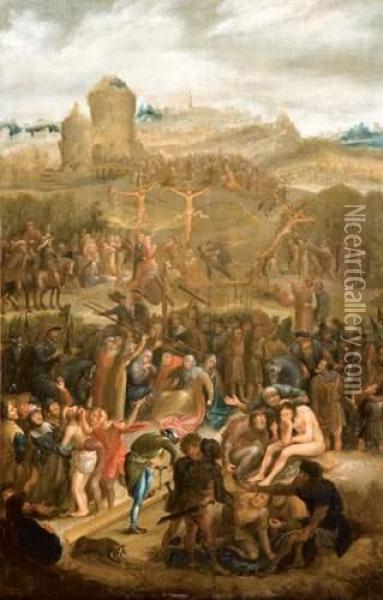 Scene De La Passion Du Christ Oil Painting - Lucas Franchoys
