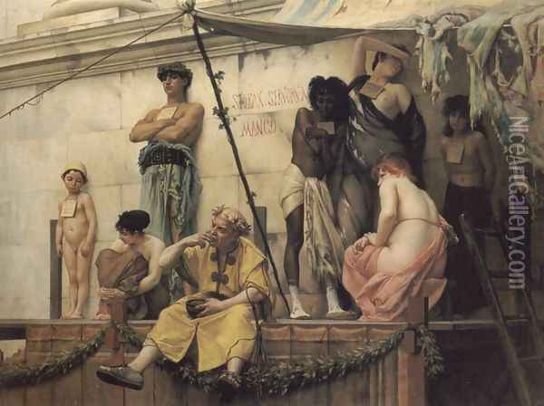 The Slave Market Oil Painting - Gustave Clarence Rodolphe Boulanger