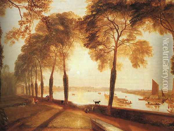 Mortlake Terrace 1826 Oil Painting - Joseph Mallord William Turner