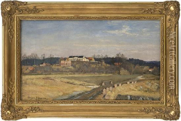 The Ulleval Estate1887 Oil Painting - Jorgen Sorensen