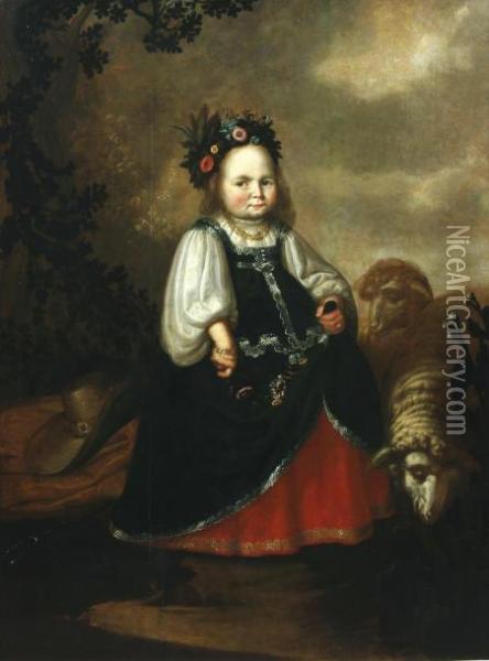 Portrait D'enfant Oil Painting - Herman Mijnerts Doncker