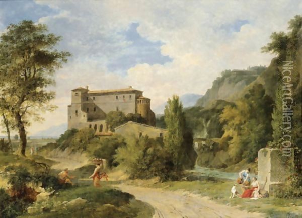 Italian Landscapes Oil Painting - Pierre-Henri de Valenciennes