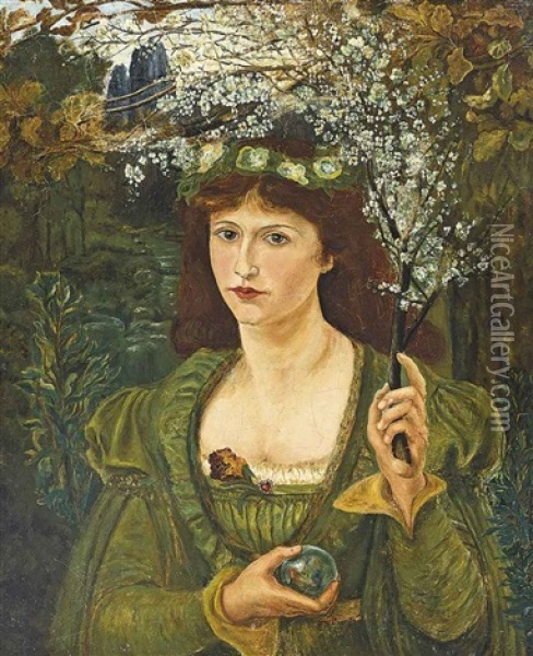 Madonna Pietra Degli Scrovegni Oil Painting - Marie Spartali Stillman