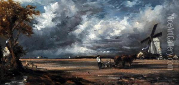 East Bergholt Oil Painting - John Constable