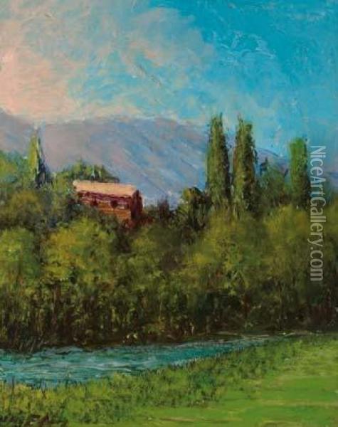 Voltants De Gironella Oil Painting - Elias Garcia