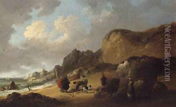 Pricing the Days Catch Oil Painting - George Morland