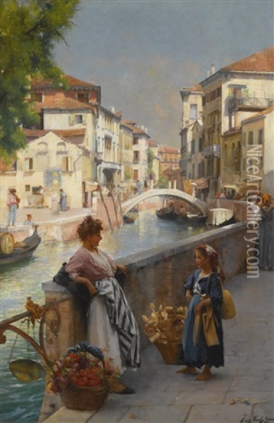 San Trovaso, Venice Oil Painting - Henry Woods