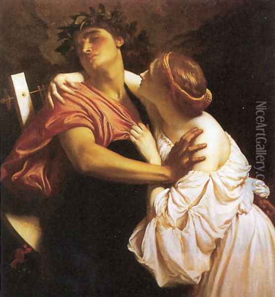 Orpheus and Euridice Oil Painting - Lord Frederick Leighton