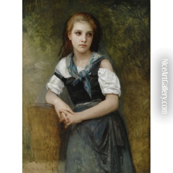 The Secret (study) Oil Painting - William-Adolphe Bouguereau