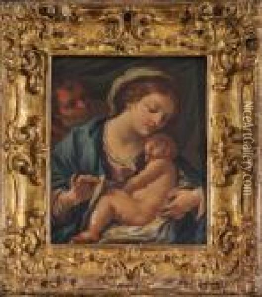La Sacra Famiglia Oil Painting - Paolo di Matteis