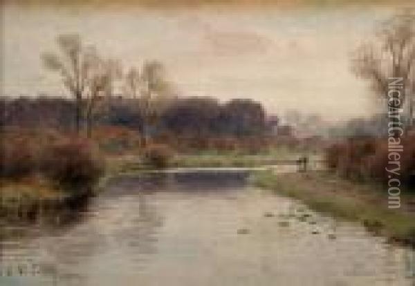 River Lagan Oil Painting - Joseph Carey Carey