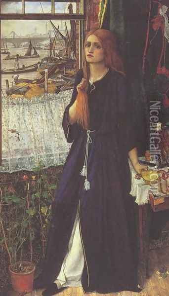 Thoughts of the Past Oil Painting - John Roddam Spencer Stanhope