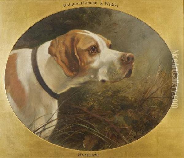 The Famous Pointer Hamlet Oil Painting - George Earl