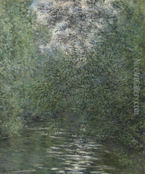 Le Fleuve Aux Saules Oil Painting - Claude Monet