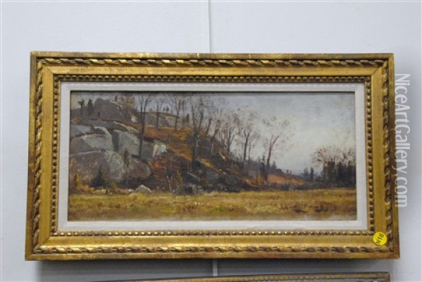 New England Scene Oil Painting - Samuel Colman