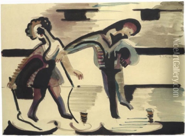 Kreiselspieler Oil Painting - Ernst Ludwig Kirchner
