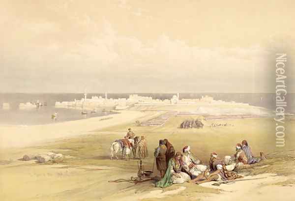 St. Jean dAcre, April 24th 1839, plate 65 from Volume II of The Holy Land, engraved by Louis Haghe 1806-85 pub. 1843 Oil Painting - David Roberts