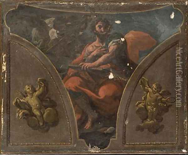 Prophet Ezekiel Oil Painting - Corrado Giaquinto