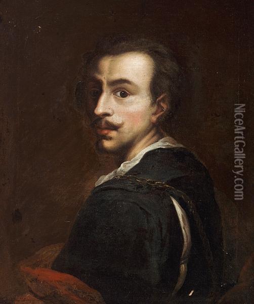 Copy After, 17th-19th Century: A Self-portrait Of The Flemish Painter Anthony Van Dyck Oil Painting - Sir Anthony Van Dyck