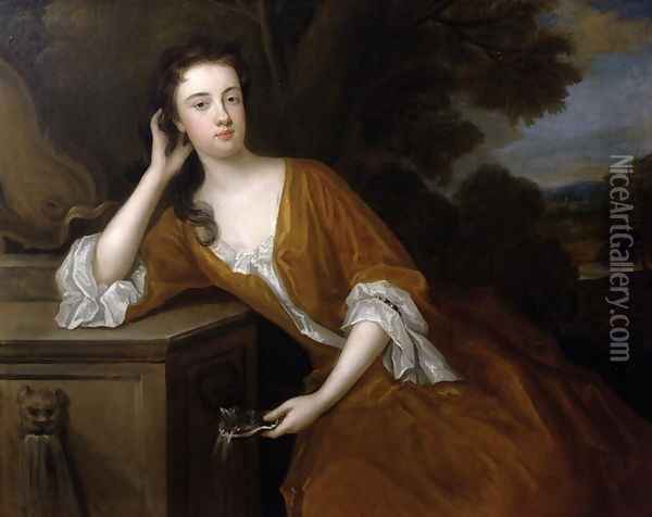 Lady Louisa Berkeley Oil Painting - Charles Jervas