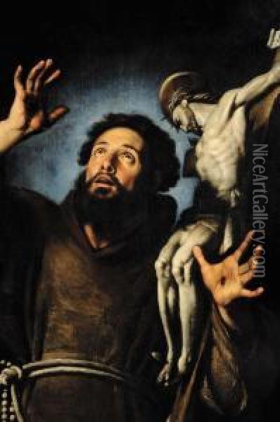 San Francesco In Estasi Oil Painting - Bernardo Strozzi