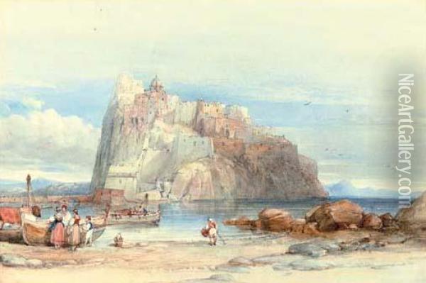 Ischia, Italy Oil Painting - William Clarkson Stanfield
