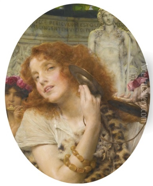 Bacchante Oil Painting - Sir Lawrence Alma-Tadema