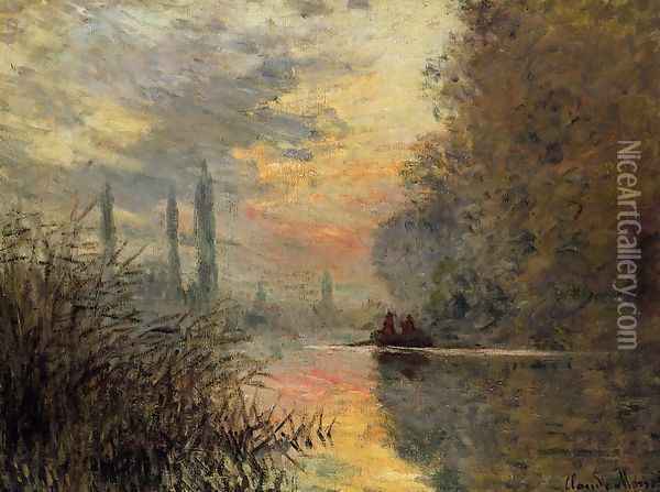 Evening At Argenteuil Oil Painting - Claude Oscar Monet