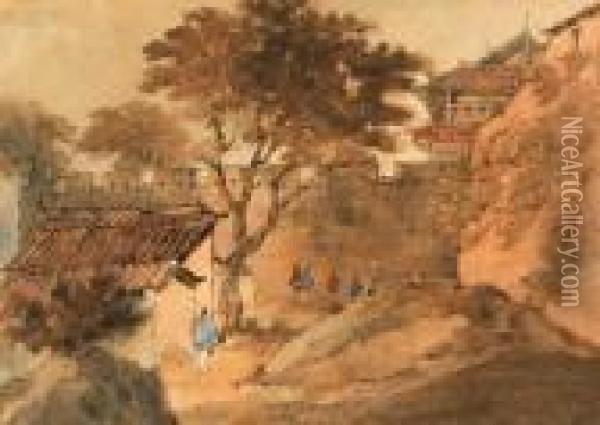 Macao Oil Painting - George Chinnery