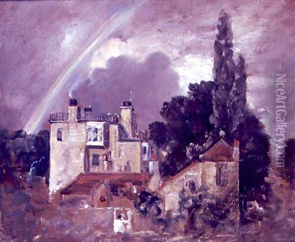 The Grove or Admiral's House, Hampstead, c.1821-22 Oil Painting - John Constable