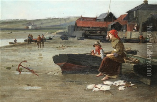 The Day's Catch Oil Painting - Carlton Alfred Smith