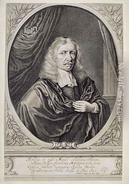 Johannes Hevelius 1611-87 1668 Oil Painting - Lambert de Visscher